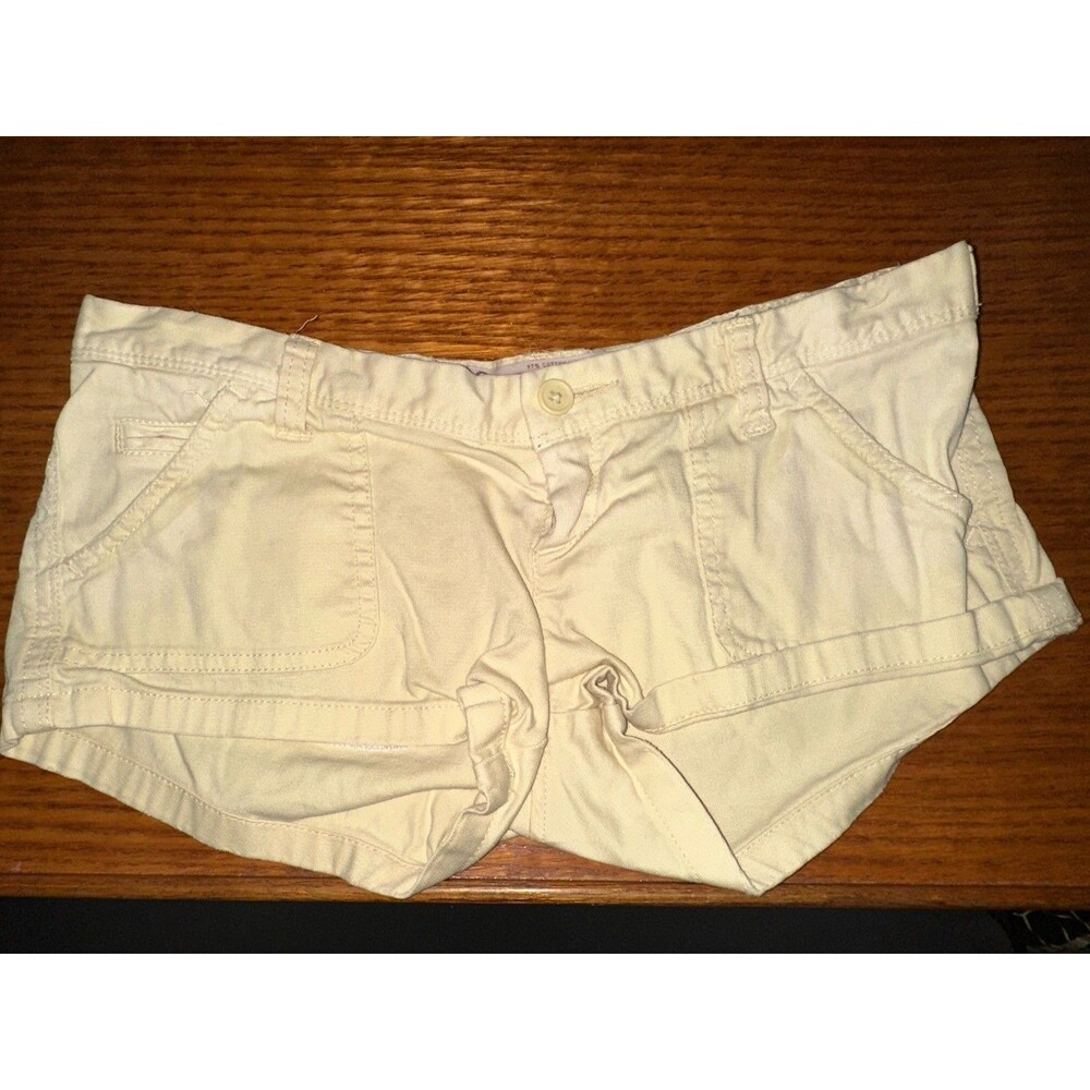 Vintage Y2K Hollister Solid Canary Yellow Short Shorts Women’s Size 0 EUC